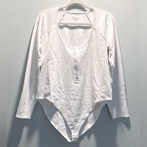 NWT Good American Feel Good Long Sleeve Plus Size Bodysuit - Size 6